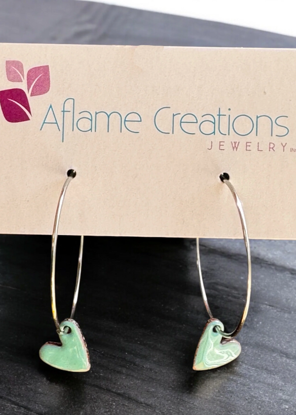 Heart Hoop Earrings