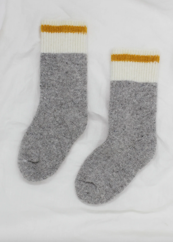 Kids Little Camper Wool Socks