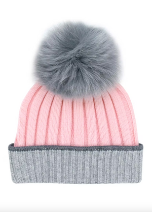 Two Tone Toque - Pink