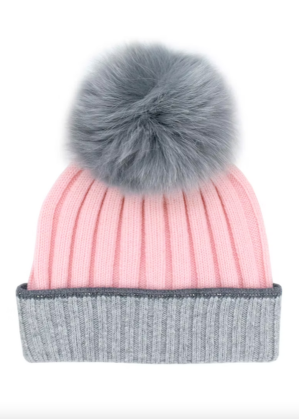 Two Tone Toque - Pink
