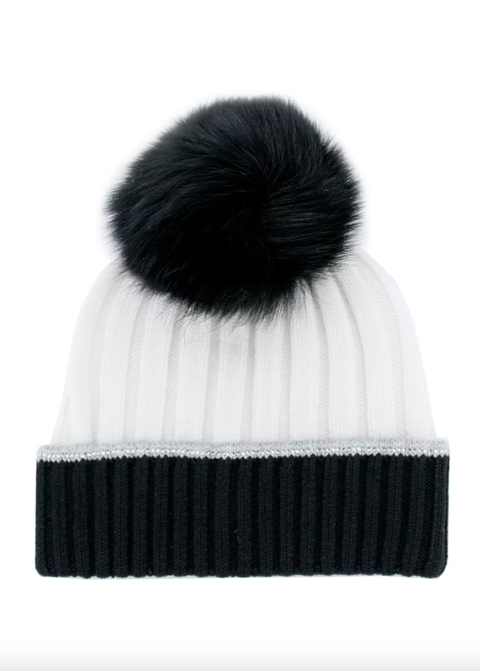 Two Tone Toque - White