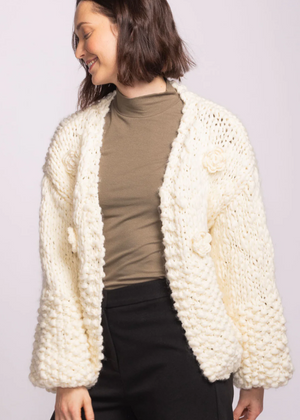 Hazel Cardigan Sweater | Ivory