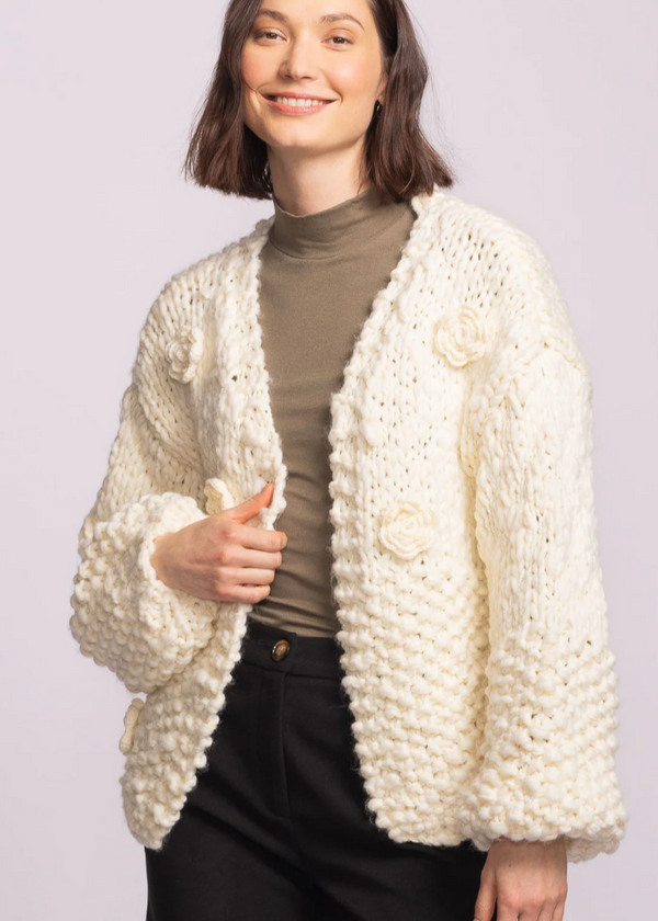 Hazel Cardigan Sweater | Ivory