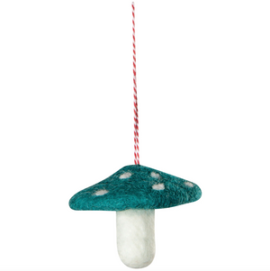 Mushroom Gem Felt Christmas Ornaments