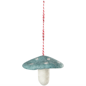 Mushroom Gem Felt Christmas Ornaments
