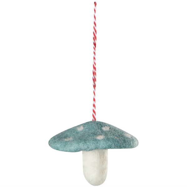 Mushroom Gem Felt Christmas Ornaments