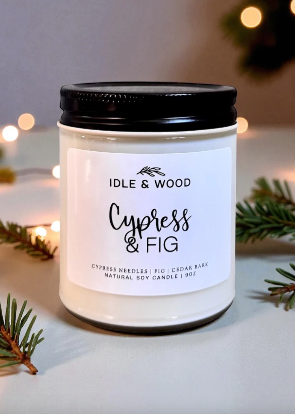 Cypress & Fig Candle - Cypress Needles | Fig | Cedar Bark