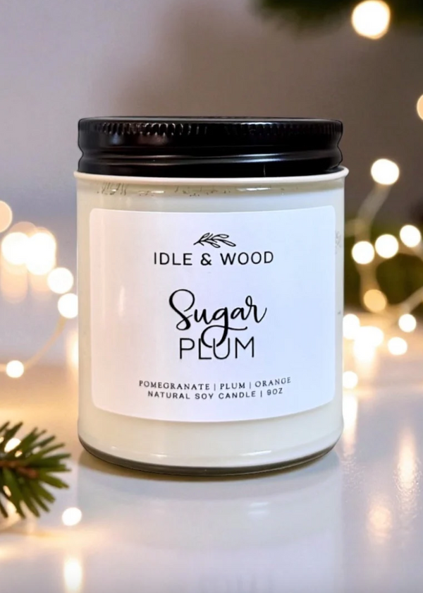 Sugar Plum Candle - Pomegranate | Plum | Amber | Orange