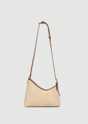 Amelia Shoulder Bag | Raffia Tan