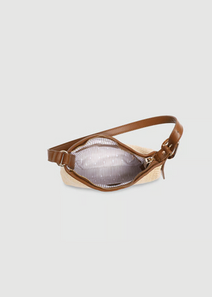 Amelia Shoulder Bag | Raffia Tan