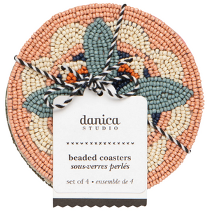 Disco Formation Beaded Coasters Set of 4