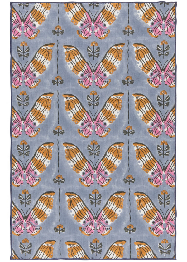 Aurora Block Print Tea Towel