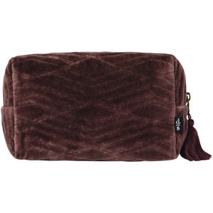 Quilted Velvet Cosmetic Bags