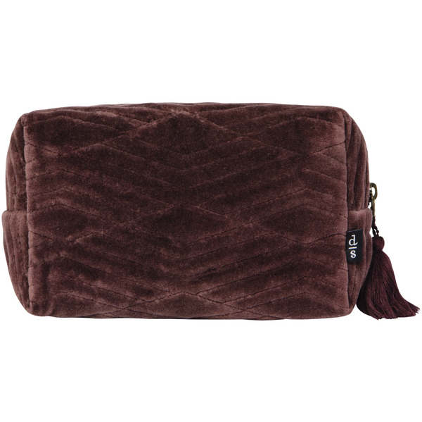 Quilted Velvet Cosmetic Bags