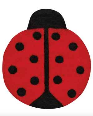 Ladybug Felt Wool Trivet