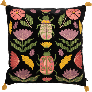 Amulet Embroidered Throw Pillow