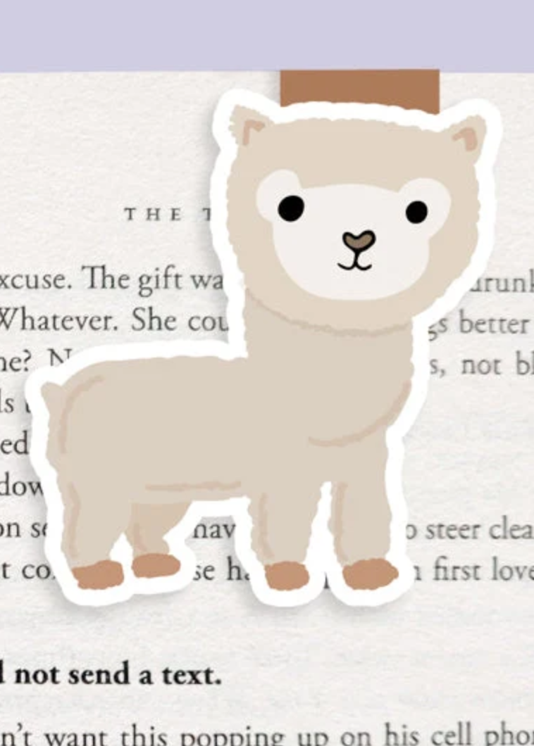 Alpaca Magnetic Bookmark (Jumbo)
