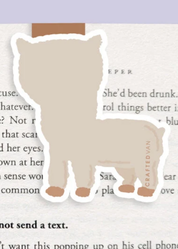 Alpaca Magnetic Bookmark (Jumbo)