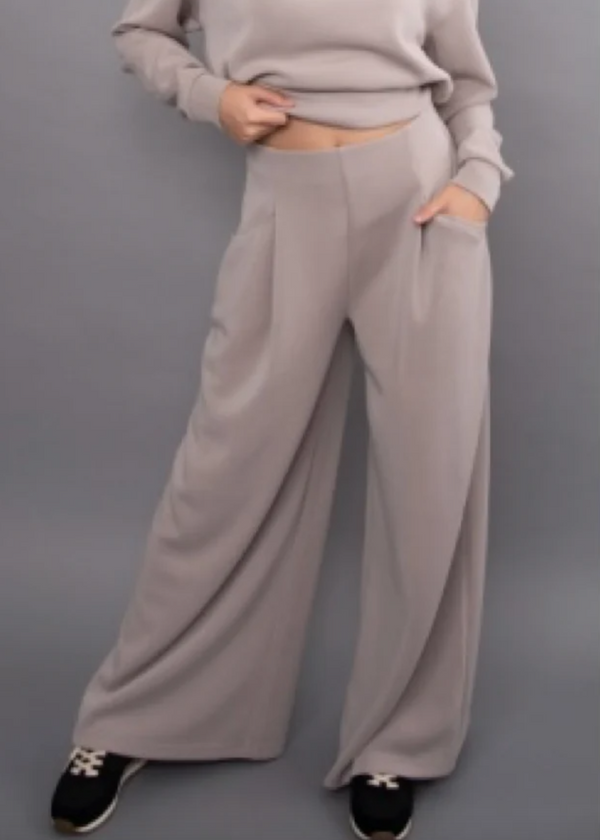 Caressa Soft Knit Wide Leg Pant | Birch