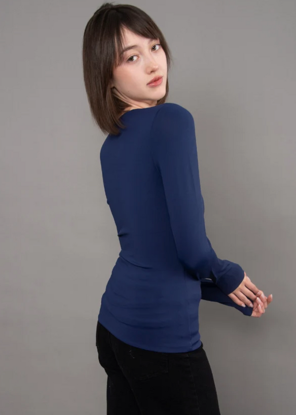 Mariana Second Skin Square Neck | True Navy