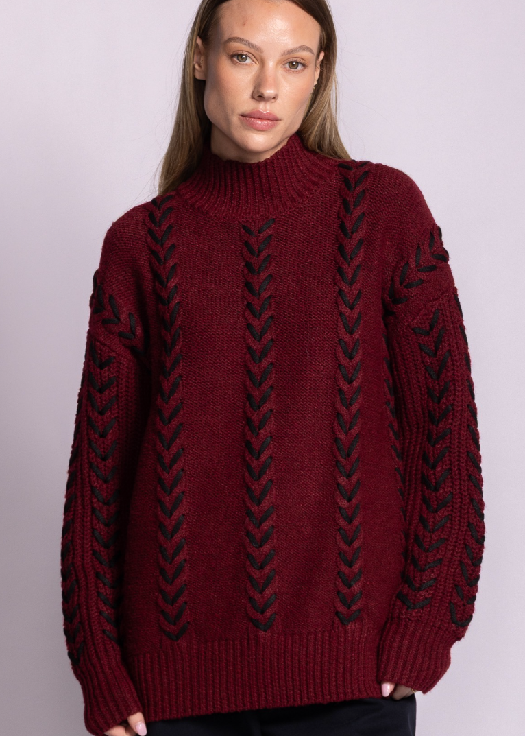Janessa Sweater | Burgundy