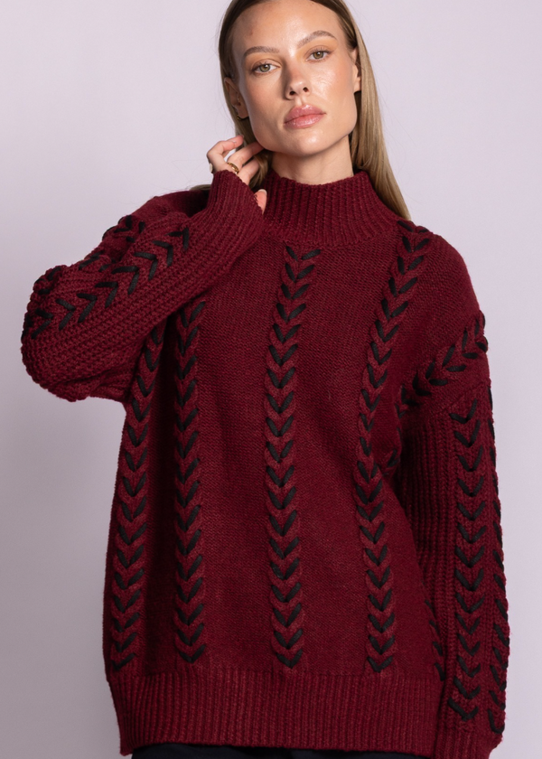 Janessa Sweater | Burgundy