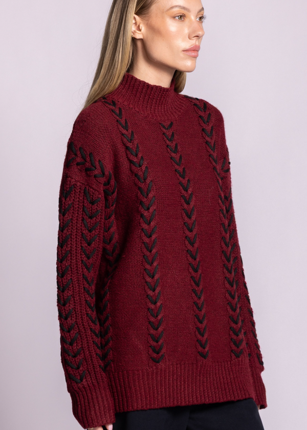 Janessa Sweater | Burgundy