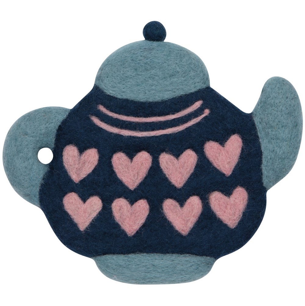 Teapot Felted Wool Trivet