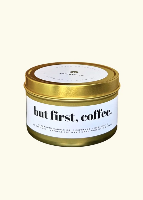 But First, Coffee | Espresso & Hazelnut Candle