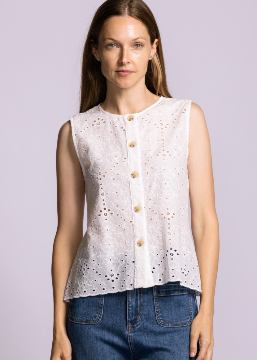 Azalea Top | White