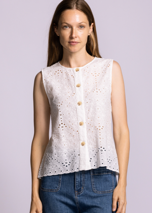 Azalea Top | White