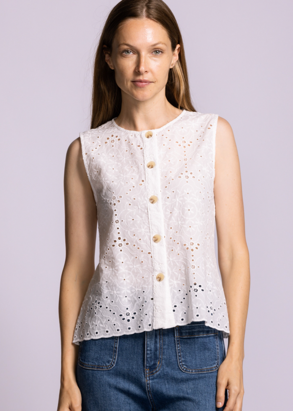 Azalea Top | White
