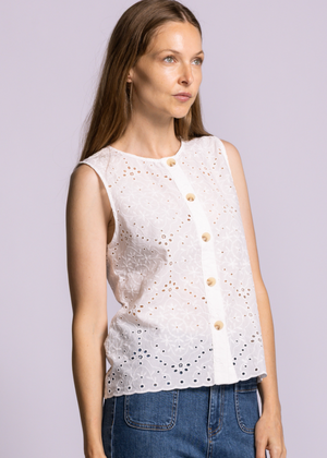 Azalea Top | White