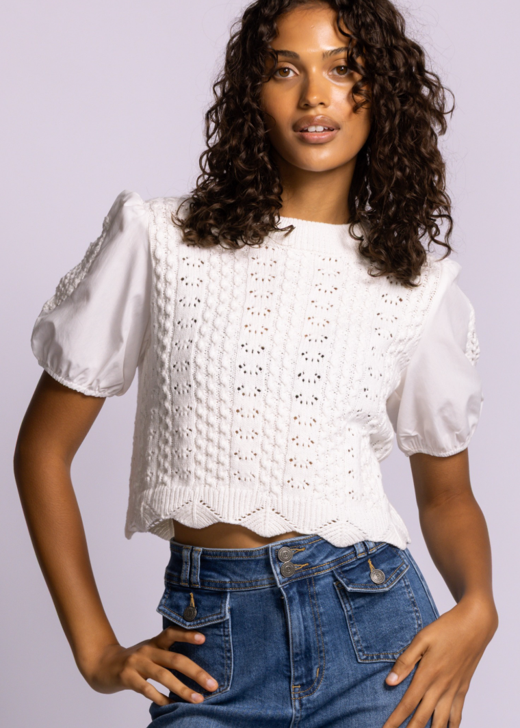 Bliss Sweater | White