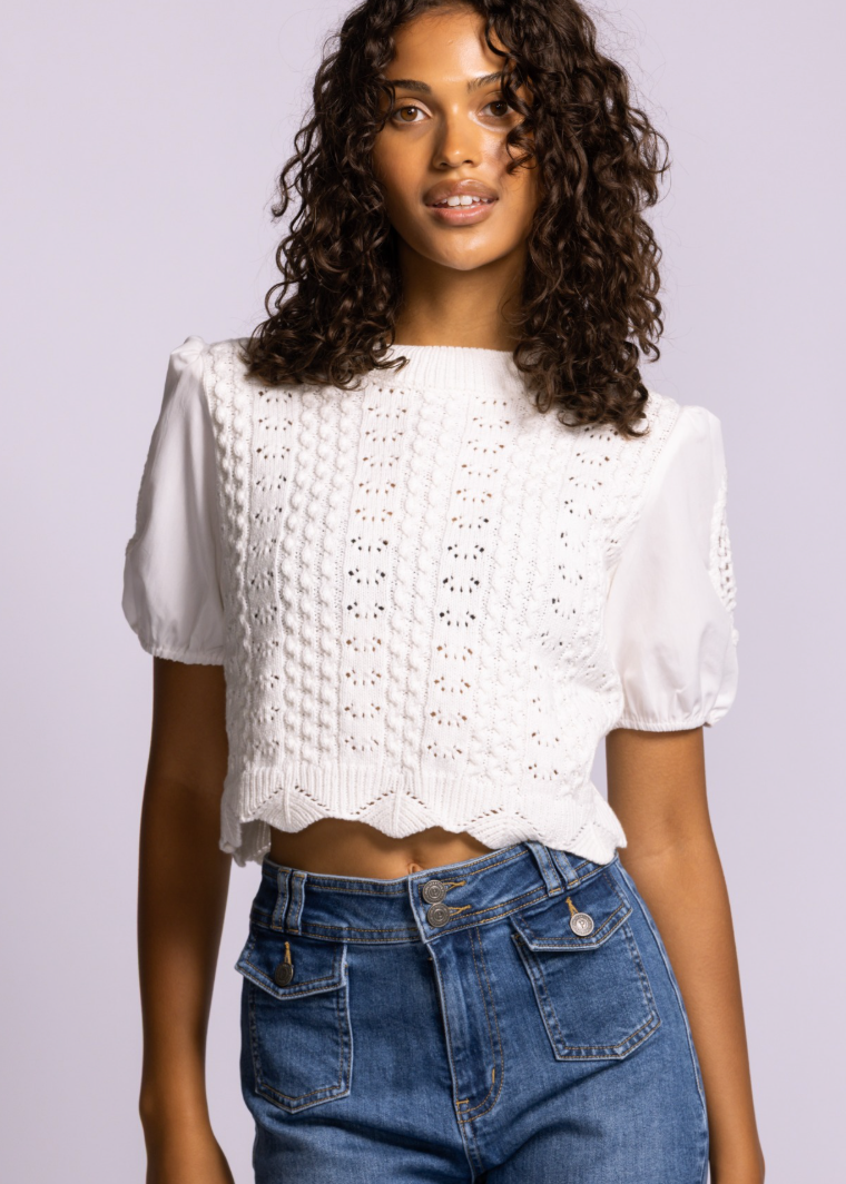 Bliss Sweater | White