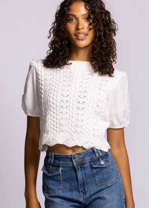Bliss Sweater | White