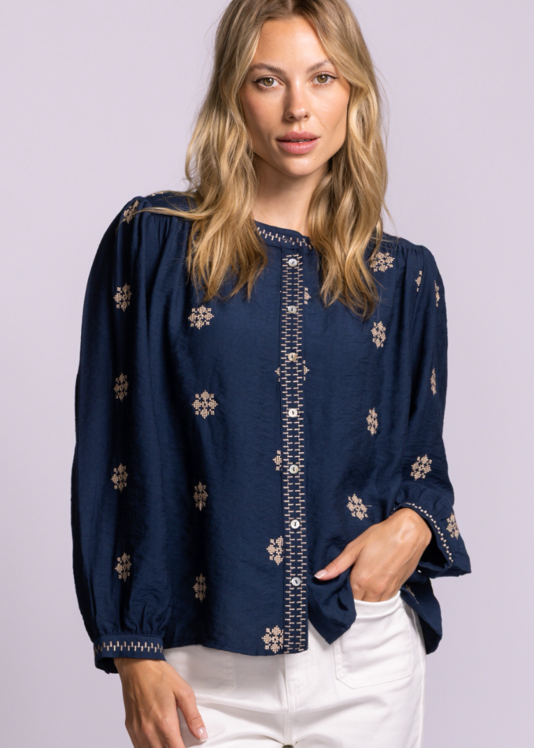 Carla Top | Navy
