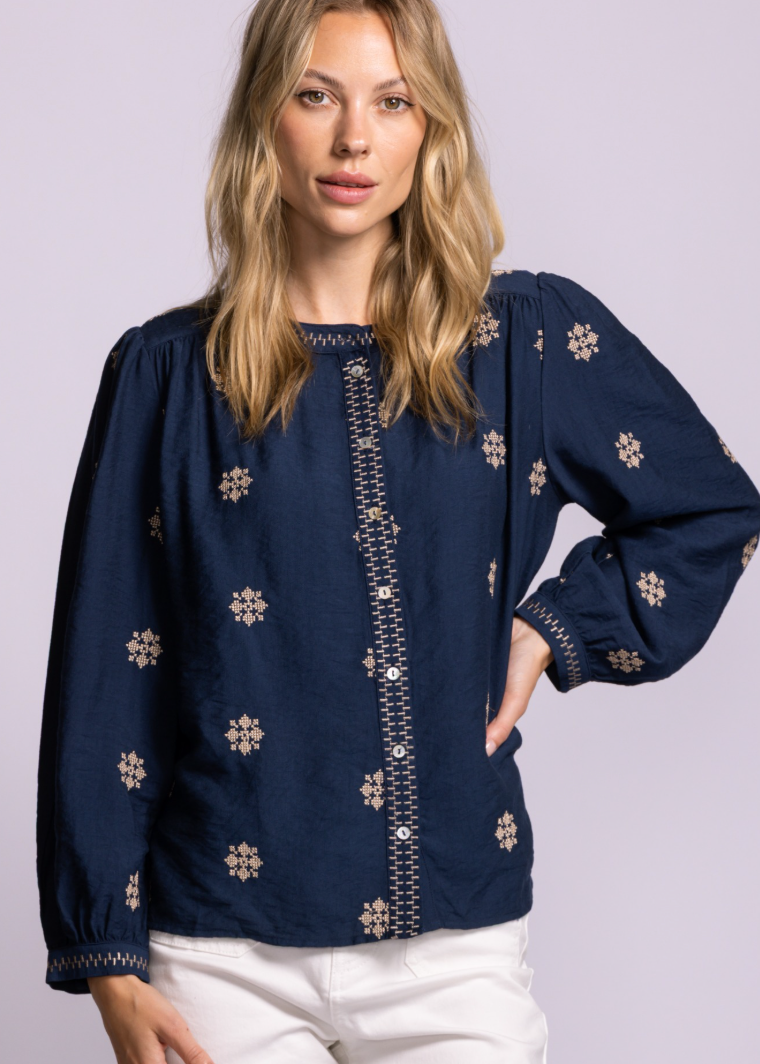 Carla Top | Navy