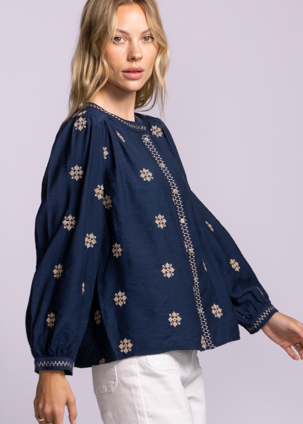 Carla Top | Navy