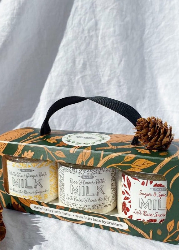 Holiday Milk Bath Trio Gift Set