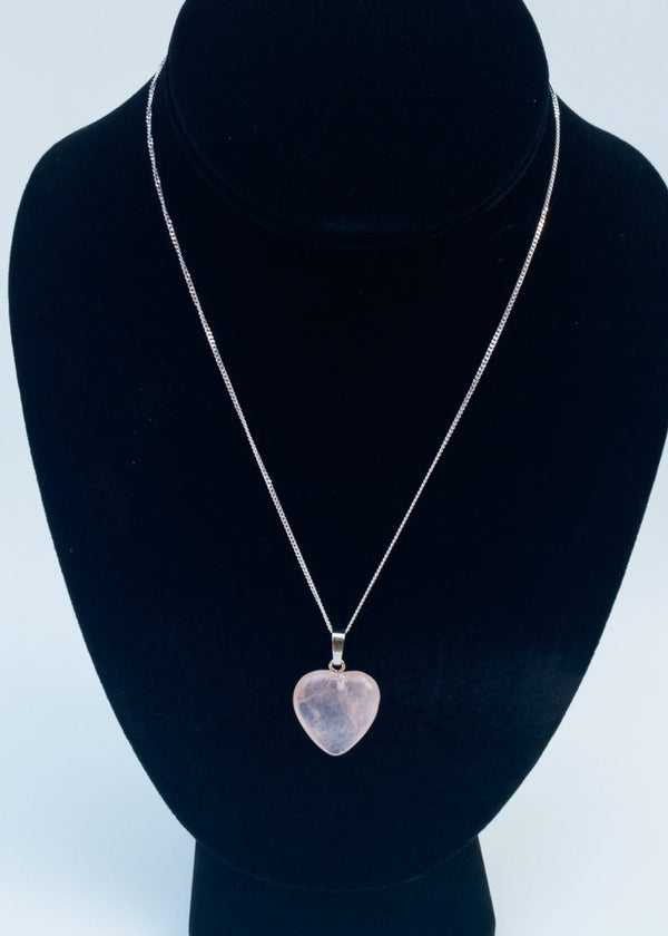 Sterling Silver Gemstone Heart Pendant Necklaces