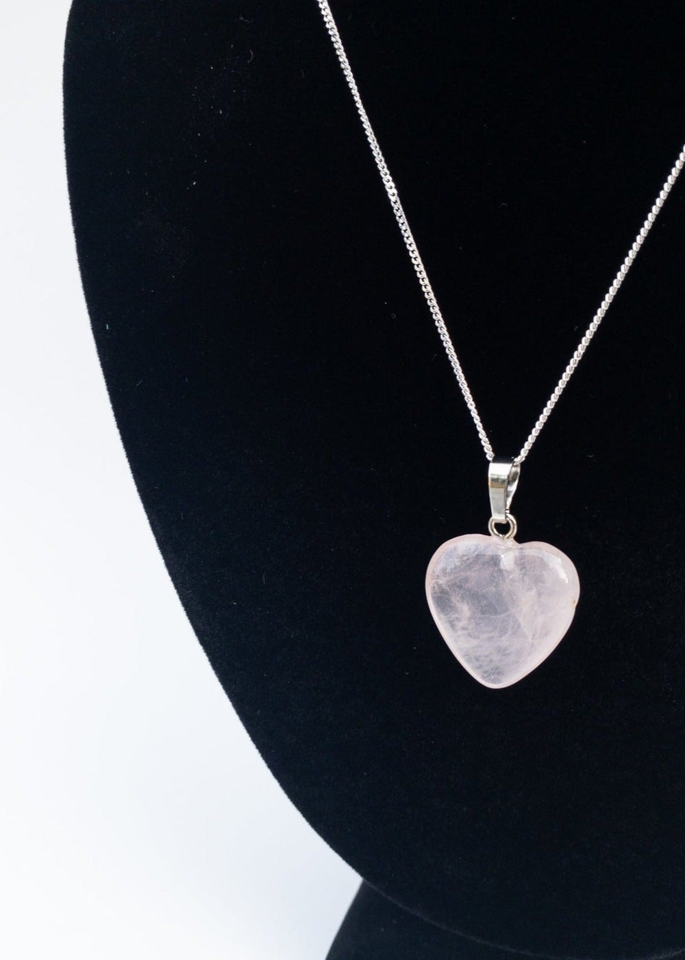 Sterling Silver Gemstone Heart Pendant Necklaces