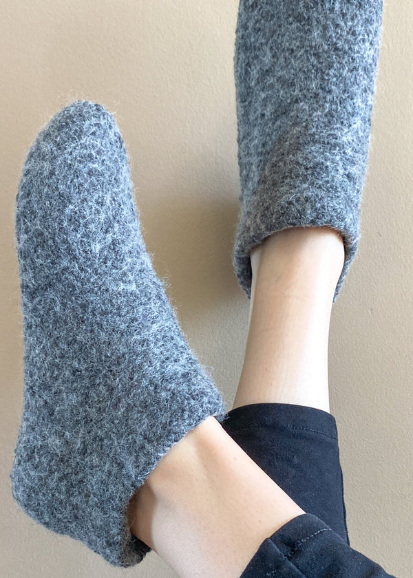 Grey slipper socks
