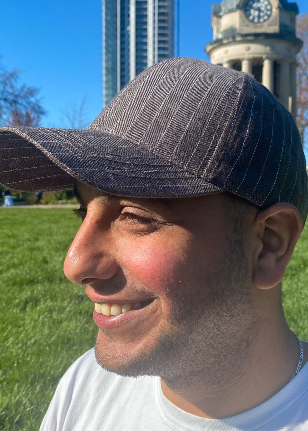 Mocha Pinstripe Classic Cap