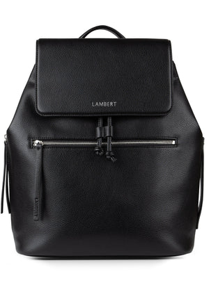 The RILEY - Black Pebble Vegan Leather Backpack