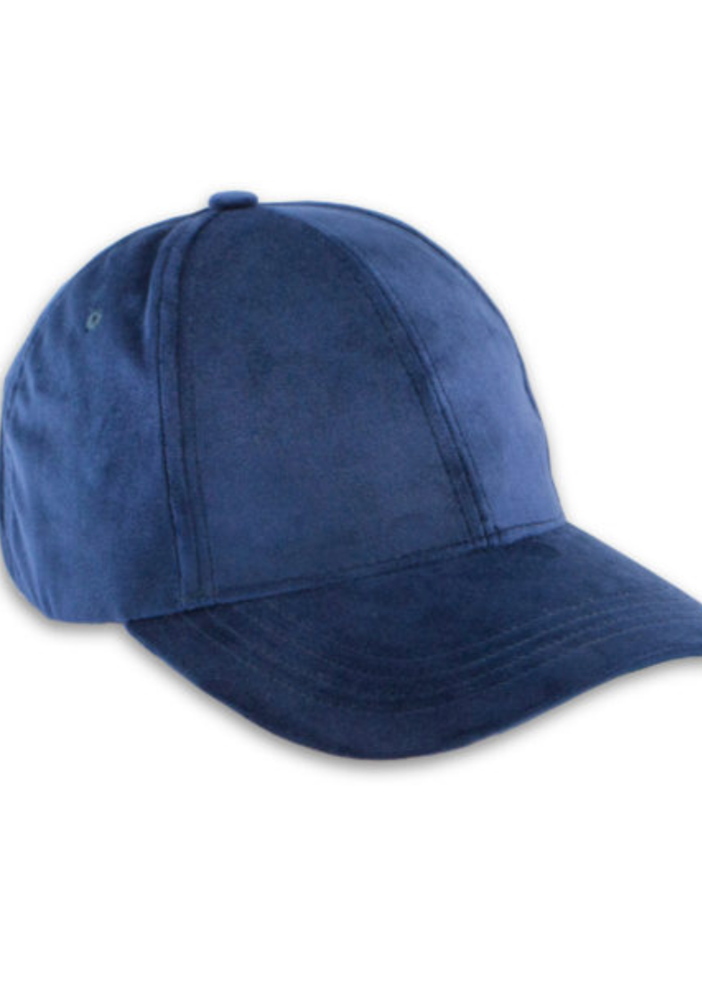 Navy Velvet Classic Cap