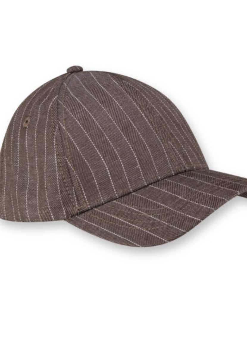 Mocha Pinstripe Classic Cap