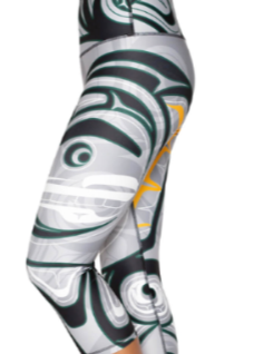 Grey and black Canadian made leggings 