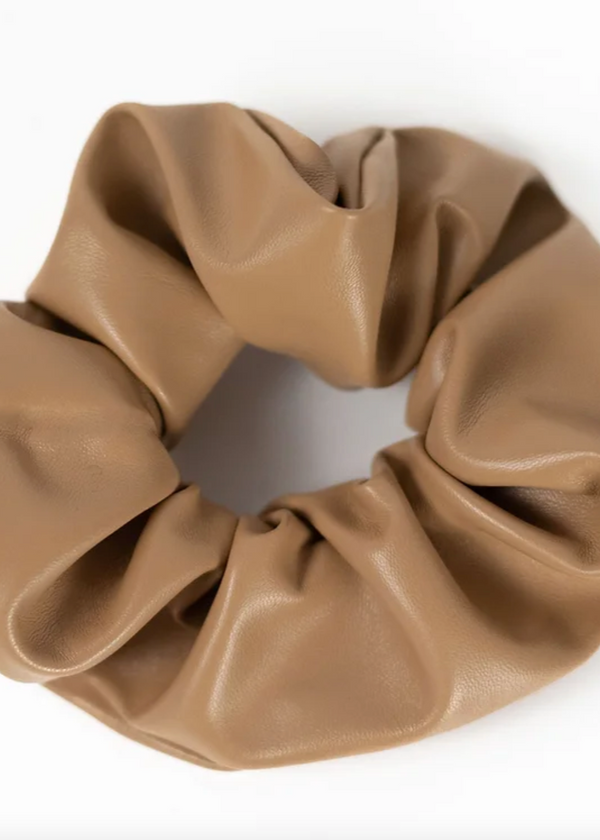 Vegan Leather Scrunchies