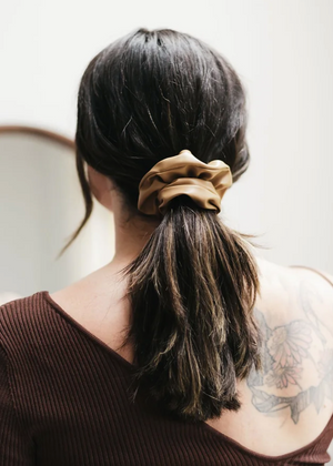 Vegan Leather Scrunchies